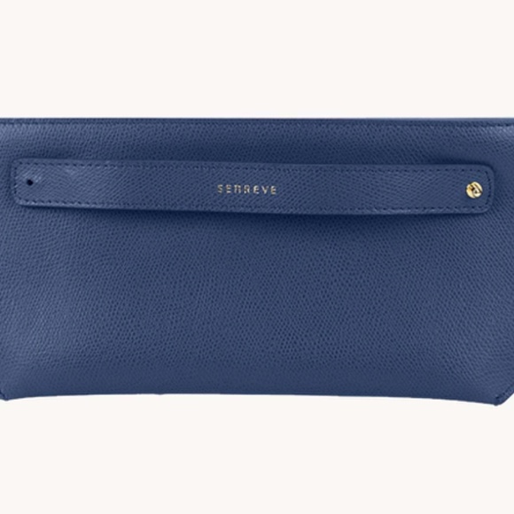 Senreve Handbags - SENREVE Bracelet Pouch Clutch - Pebbled / Marine
